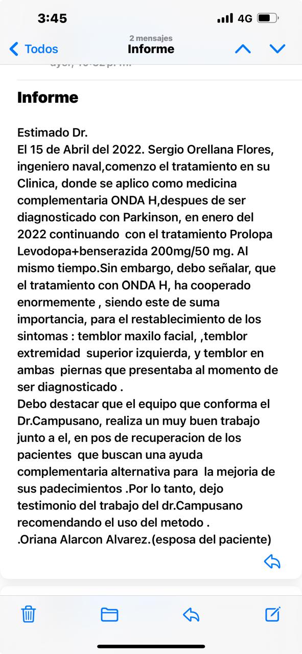 Parkinson (Informe de Paciente)